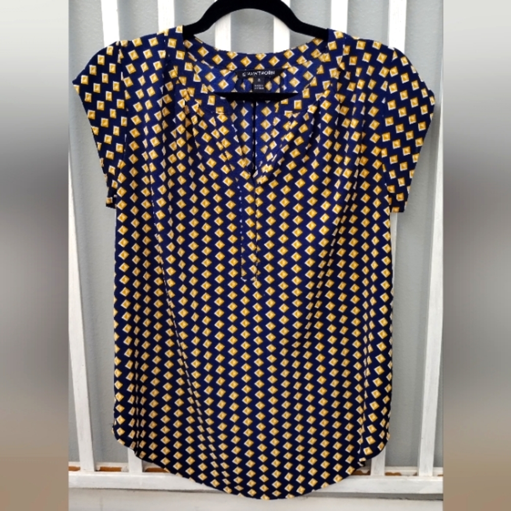 41 Hawthorn STITCH FIX geometric blouse